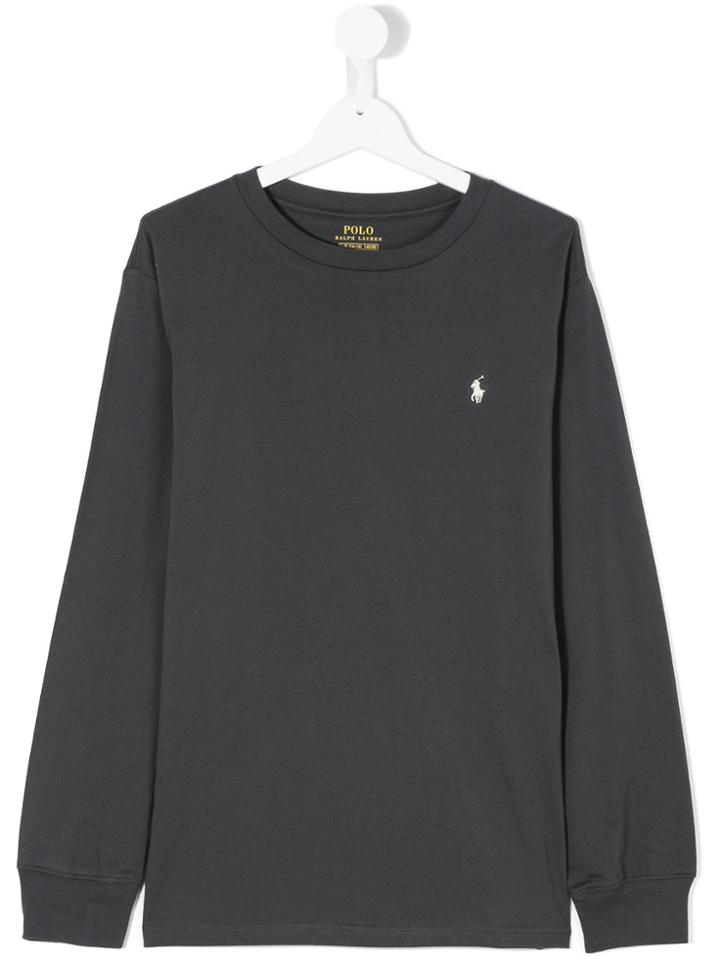 Ralph Lauren Kids Classic Knitted Top - Grey