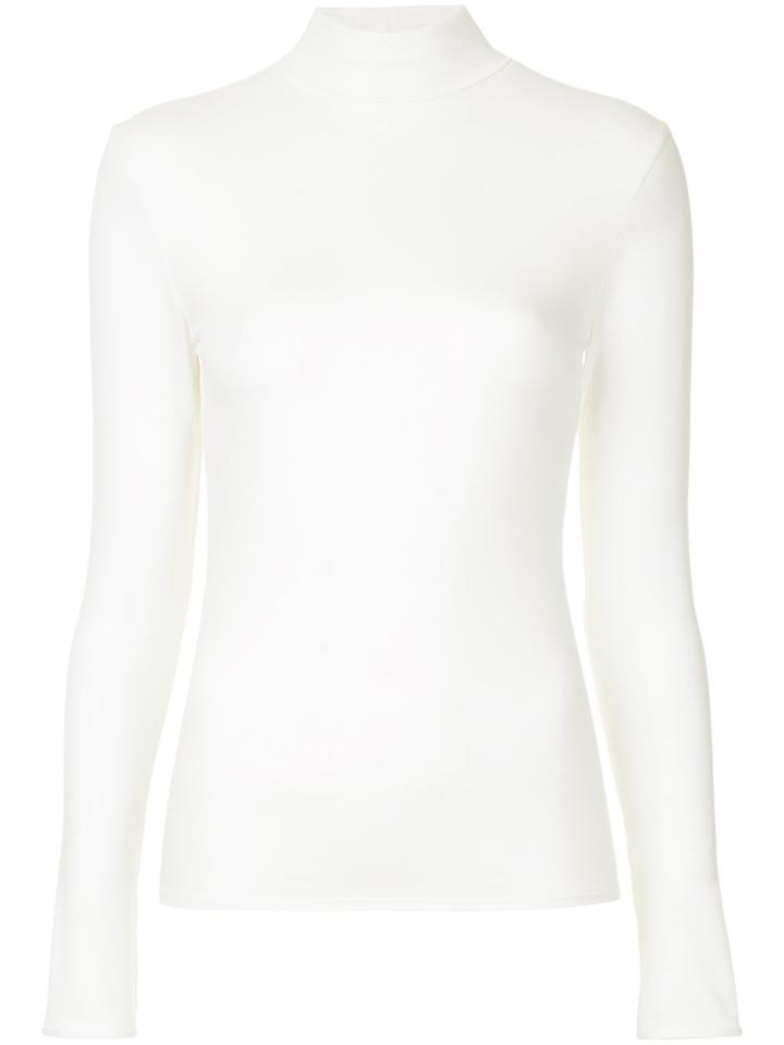 Layeur Roll Neck Jersey Top - White