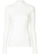 Layeur Roll Neck Jersey Top - White