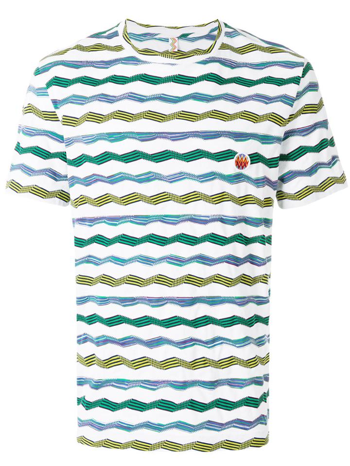 Missoni Mare Zig-zag Striped T-shirt - White