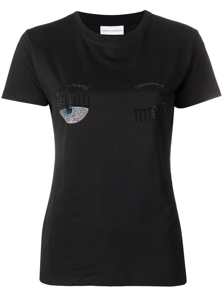 Chiara Ferragni Blinking Eyes T-shirt - Black