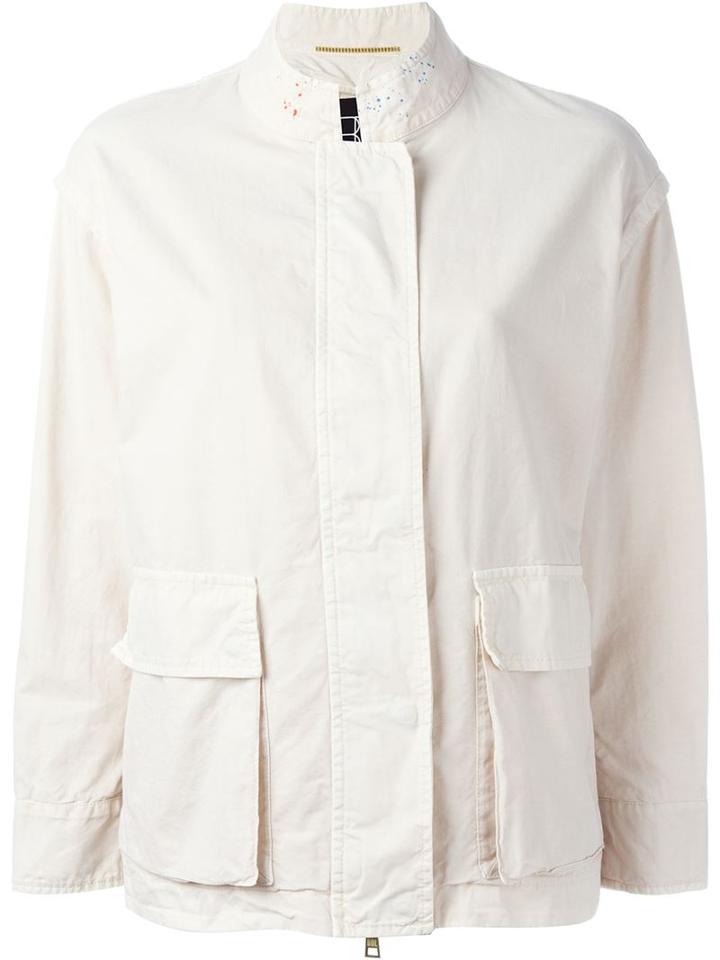 Bazar Deluxe Graffiti Print Coat