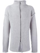 Lost & Found Ria Dunn Zipped Jumper, Men's, Size: Large, Grey, Wool