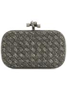 Bottega Veneta Intrecciato Clasp Clutch - Metallic