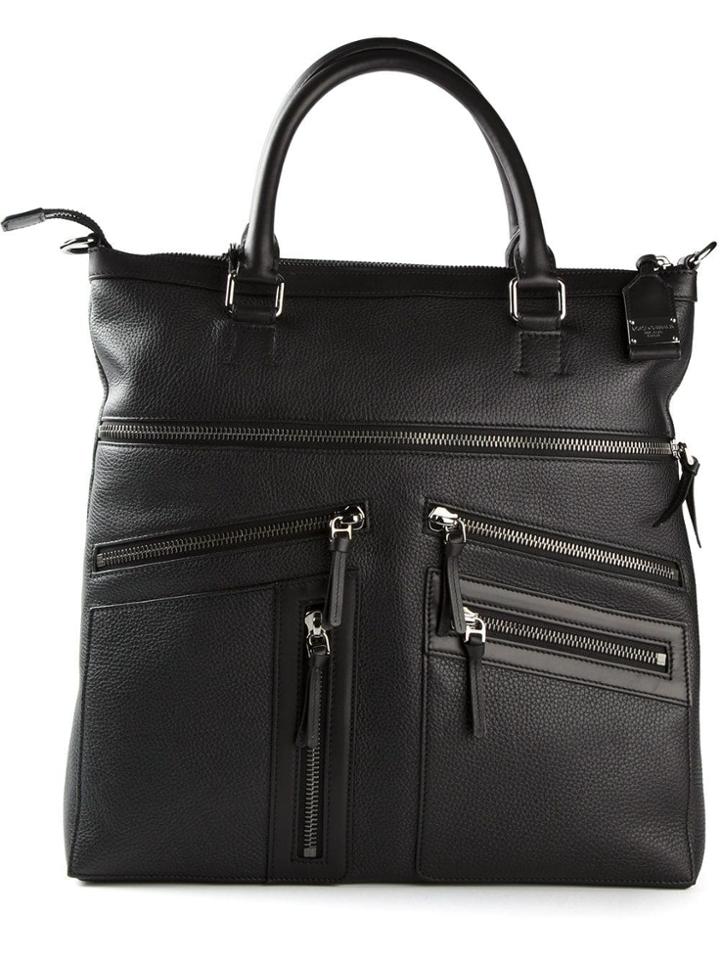 Dolce & Gabbana Medium Multi-zip Tote - Black