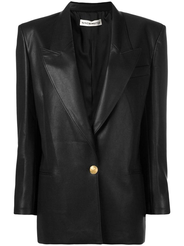 Nineminutes Classic Fitted Blazer - Black