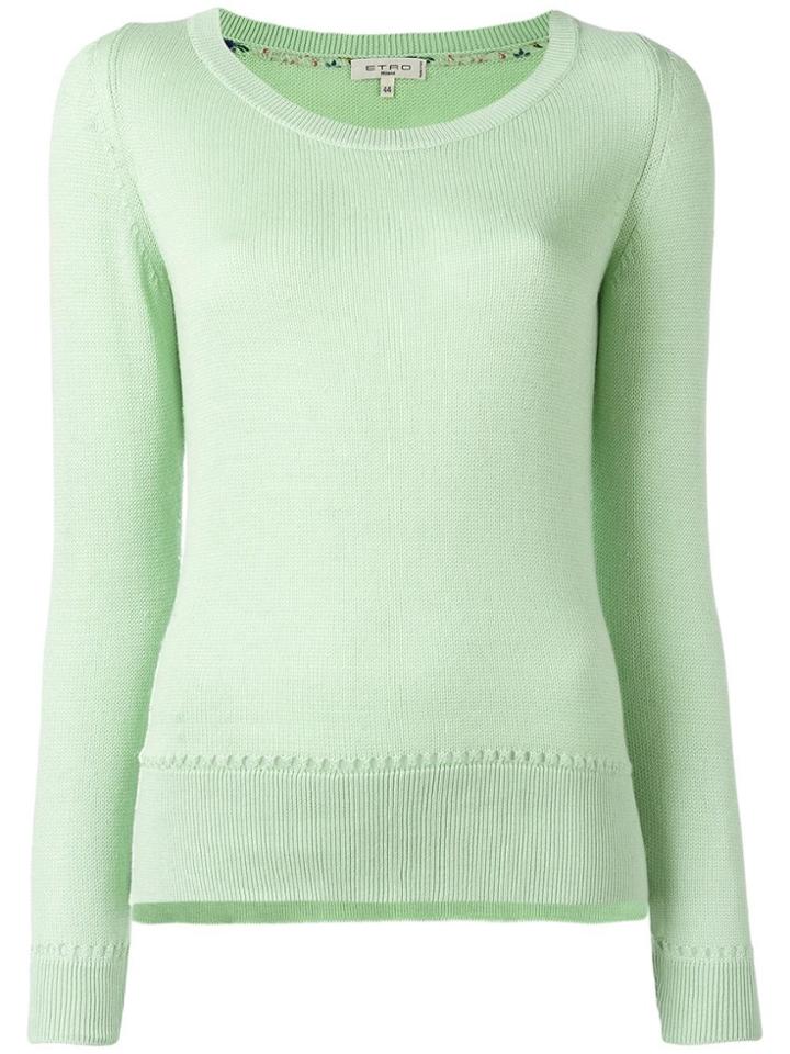 Etro Round Neck Jumper - Green