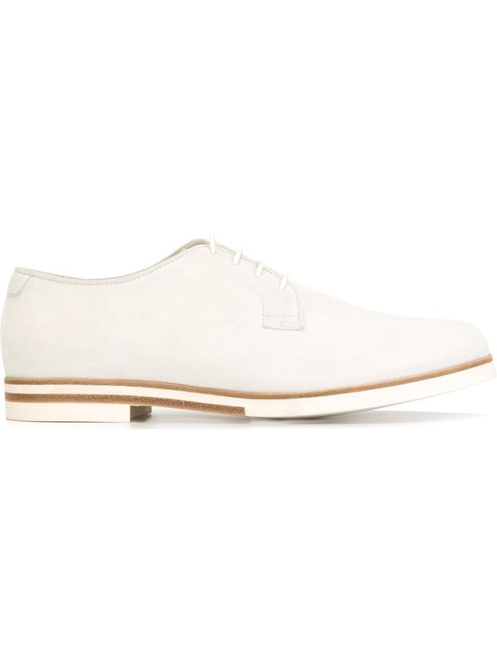 Mr. Hare Bux Derby Shoes, Men's, Size: 10, White, Suede/leather