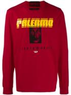 Diesel Printed Sweater - Red