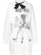 Moschino Fashion Show Print Sweatshirt Dress
