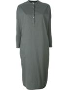 Kristensen Du Nord Henley Shirt Dress, Women's, Size: 2, Green, Cotton
