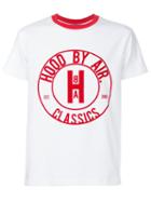 Hood By Air Logo Print T-shirt, Men's, Size: Small, White, Cotton