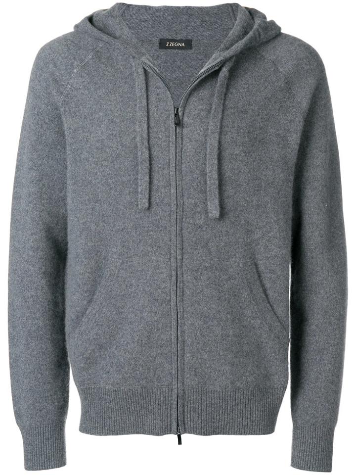 Z Zegna Cashmere Hoodie - Grey