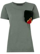 Mr & Mrs Italy Fur Pocket T-shirt - Green