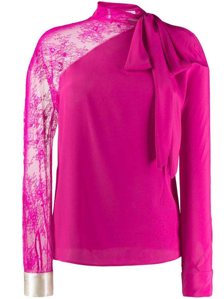 Philosophy Di Lorenzo Serafini Lace Sleeve Blouse - Pink