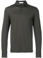 Cruciani Long Sleeve Polo Shirt - Green