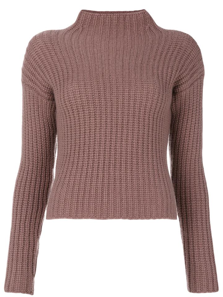Incentive! Cashmere - High Neck Jumper - Women - Cashmere - S, Pink/purple, Cashmere
