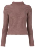 Incentive! Cashmere - High Neck Jumper - Women - Cashmere - S, Pink/purple, Cashmere