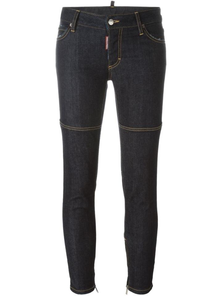 Dsquared2 'medium Waist Skinny' Jeans, Women's, Size: 40, Blue, Cotton/spandex/elastane/polyester