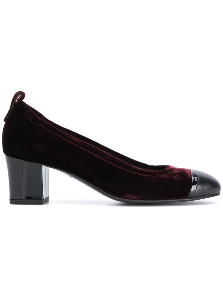 Lanvin Block Heel Pumps - Red