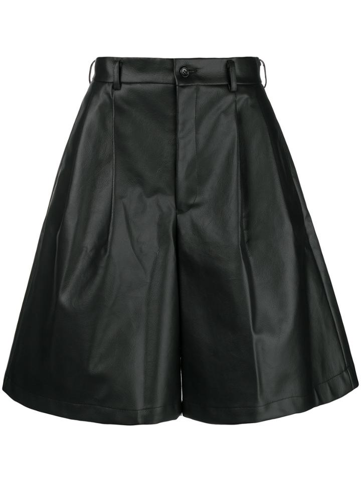 Comme Des Garçons Homme Plus Wide-leg Bermuda Shorts - Black