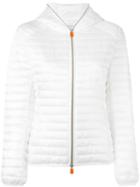 Save The Duck Zipped Padded Jacket, Women's, Size: 3, White, Nylon/polyester