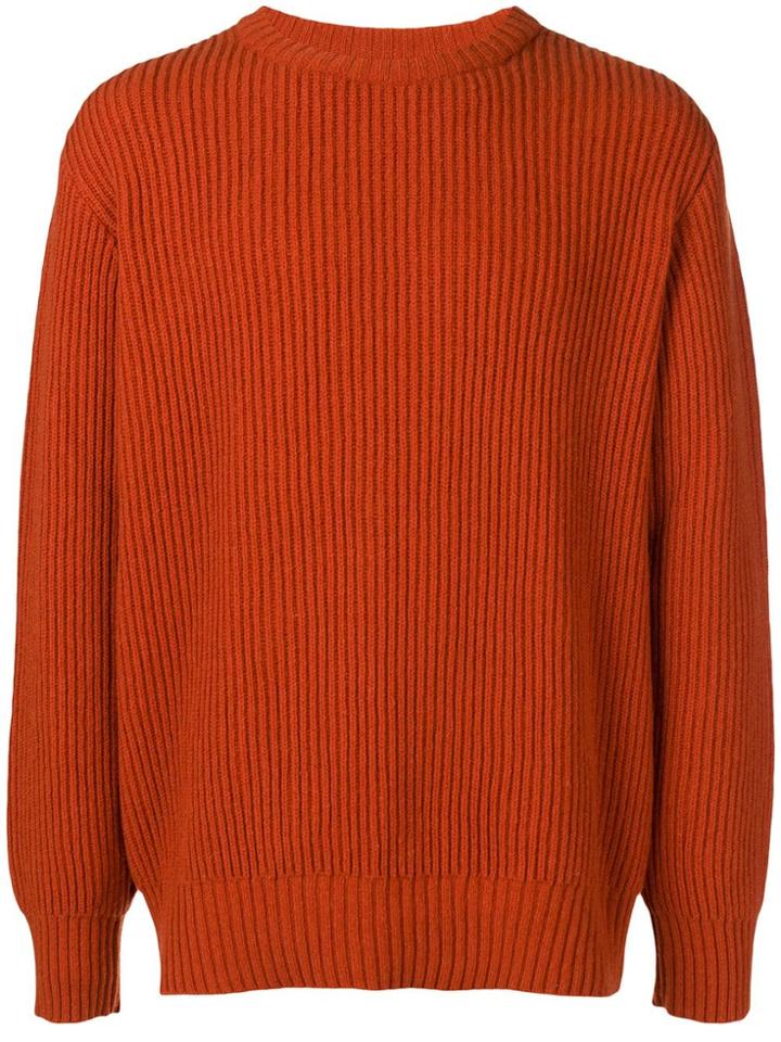 Universal Works Rib Knit Sweater - Yellow & Orange