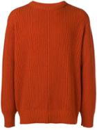 Universal Works Rib Knit Sweater - Yellow & Orange