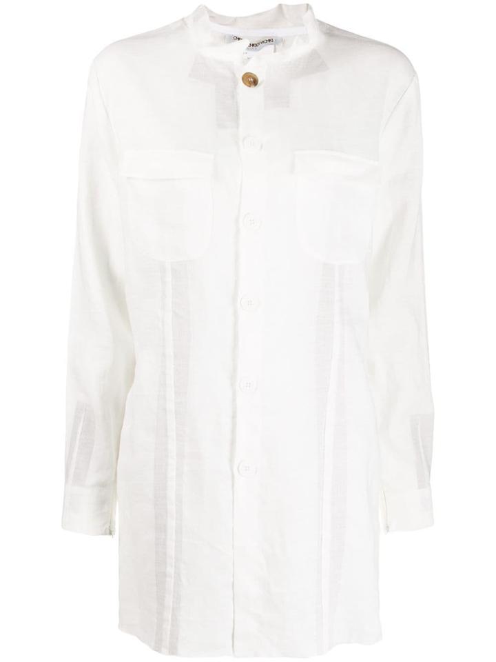 Cherevichkiotvichki Button-up Loose-fit Shirt - White