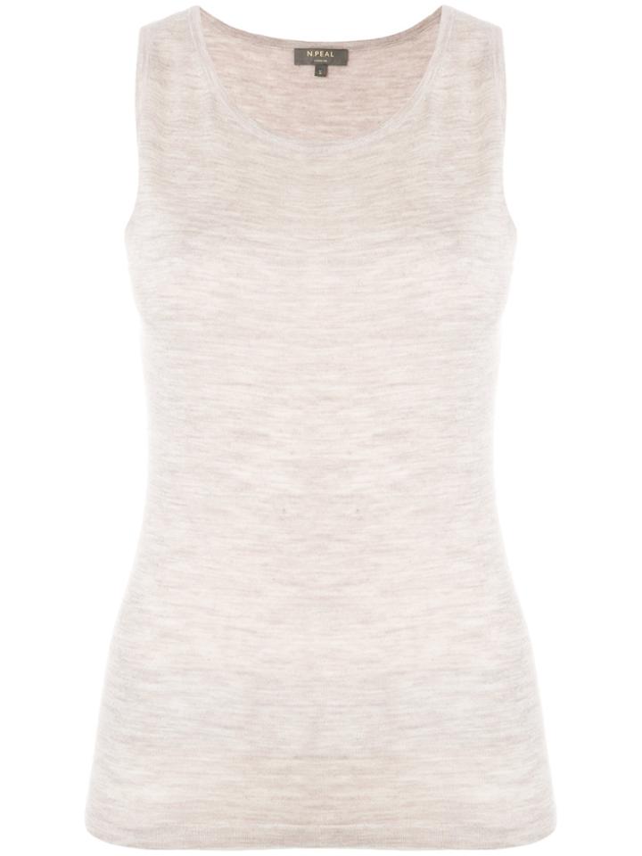 N.peal Cashmere Shell Top - Nude & Neutrals