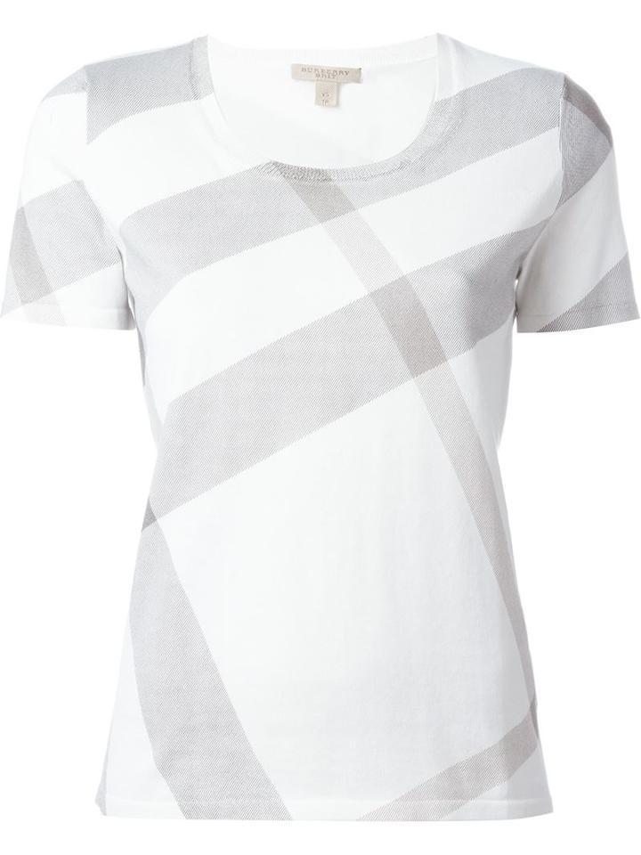 Burberry Brit Check Print T-shirt