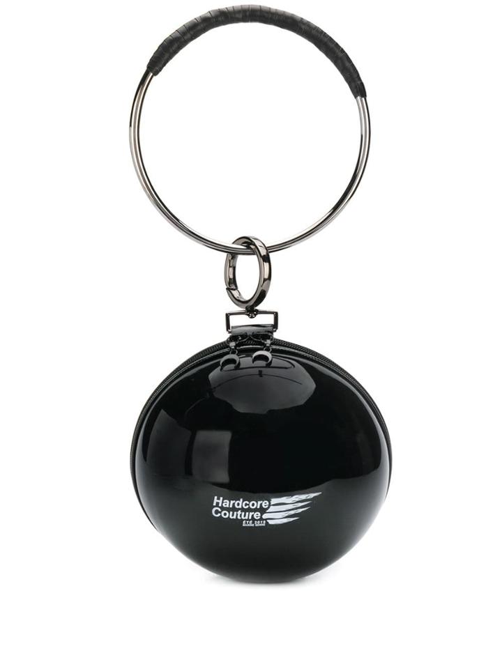 Marine Serre Logo Top-handle Bag - Black
