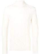 Dell'oglio Knit Pattern Sweater - White