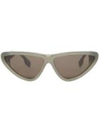 Burberry Triangular Frame Sunglasses - Green