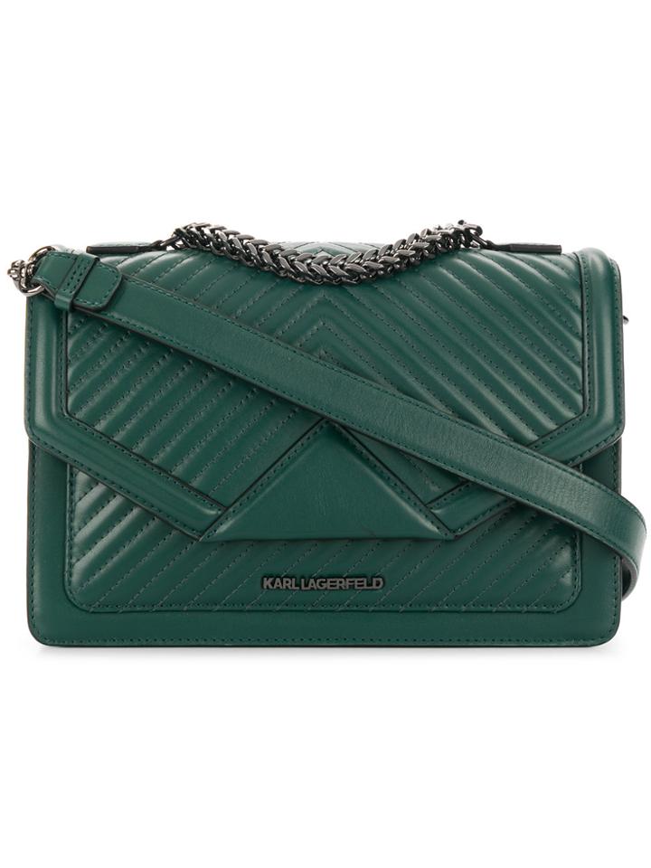 Karl Lagerfeld K/klassik Quilted Shoulder Bag - Green