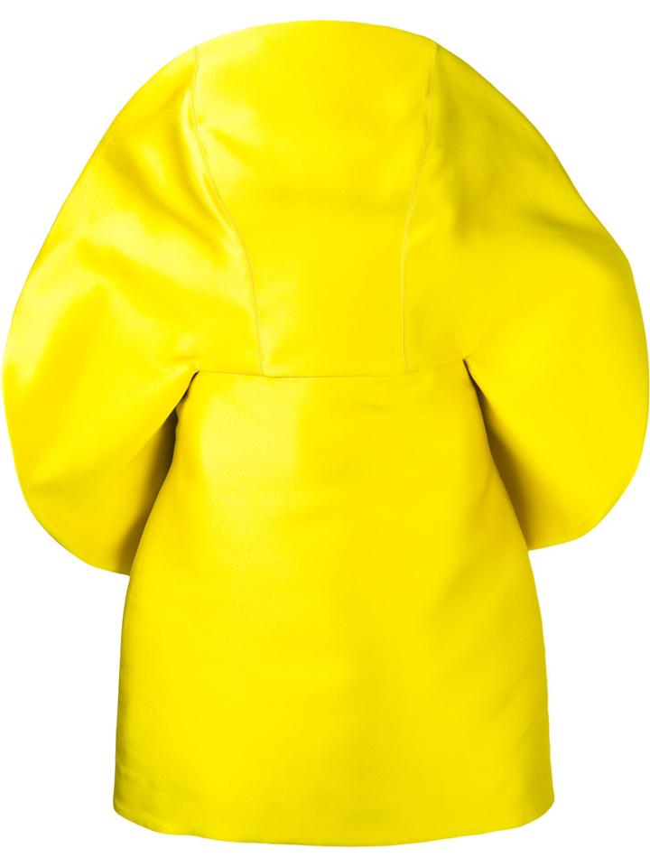 Isabel Sanchis Curved Neckline Cocktail Dress - Yellow & Orange