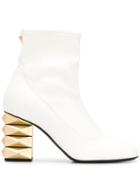 Giuseppe Zanotti Stud Heel Boots - White