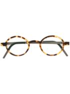 Lindberg Oval Frame Glasses, Brown, Acetate/titanium
