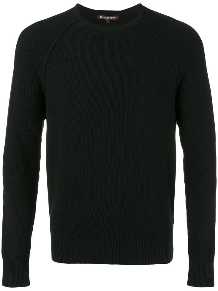 Michael Kors - Raglan Sleeve Jumper - Men - Cotton - S, Black, Cotton