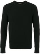 Michael Kors - Raglan Sleeve Jumper - Men - Cotton - S, Black, Cotton