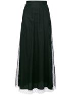 Red Valentino Full Layered Skirt - Black