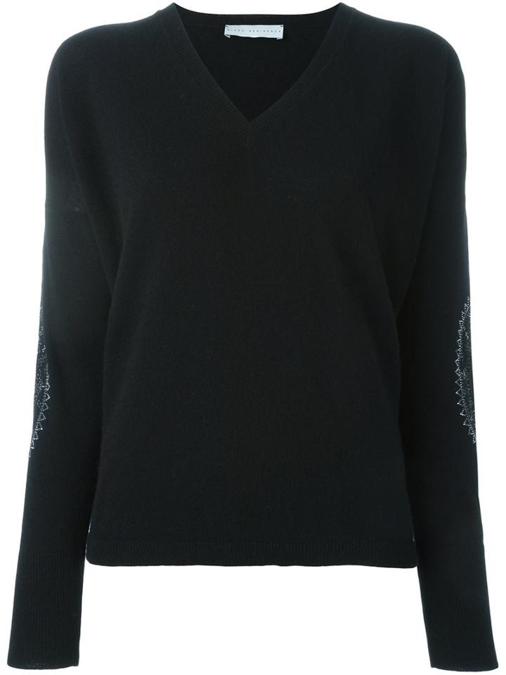 Giada Benincasa Embellished Detail Jumper, Women's, Size: Large, Black, Cashmere