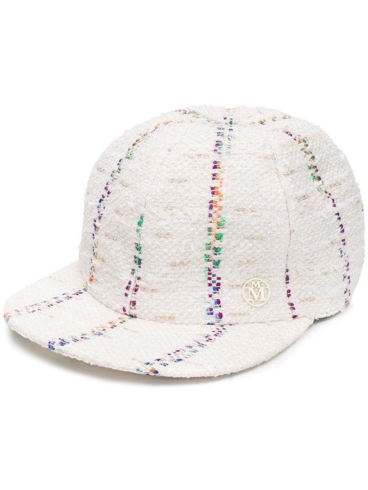 Maison Michel Hailey Trucker Cap - White