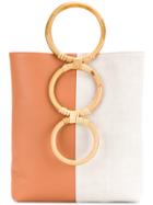 Carolina Santo Domingo Contrast Top-handle Tote - Nude & Neutrals