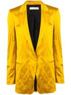 Philosophy Di Lorenzo Serafini Satin Button Blazer - Yellow