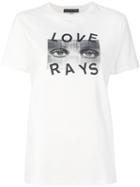 Alexa Chung - Printed T-shirt - Women - Cotton - Xs, Nude/neutrals, Cotton