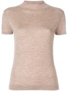 N.peal Superfine Mock Neck T-shirt - Nude & Neutrals