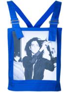 Raf Simons - Robert Mapplethorpe Photo Print Dungaree Top - Men - Cotton/polyester - 46, Blue, Cotton/polyester