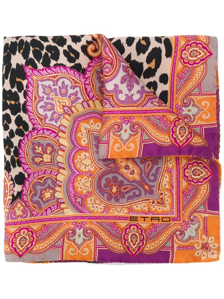 Etro Patterned Neckerchief - Pink