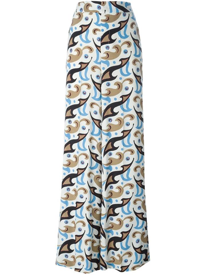 Etro Abstract Print Palazzo Pants